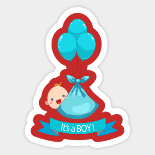 It's A Boy Sticker